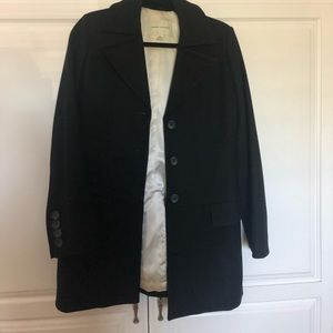 Banana republic black coat with lining